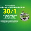 30/1 offer on Paddy Power plus HUGE 64/1 Liverpool vs Spurs Bet Builder!